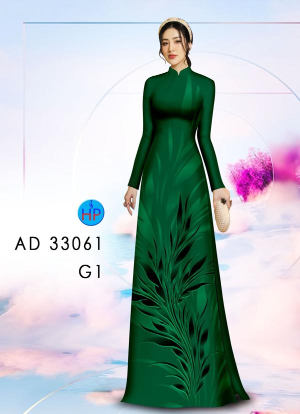 Vải Áo Dài Hoa In 3D AD 33061 6